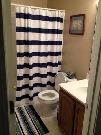 office bath after
