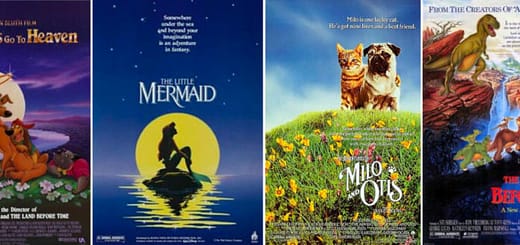 All Dogs Go To Heaven, The Little Mermaid, Milo & Otis, The Land Before Time